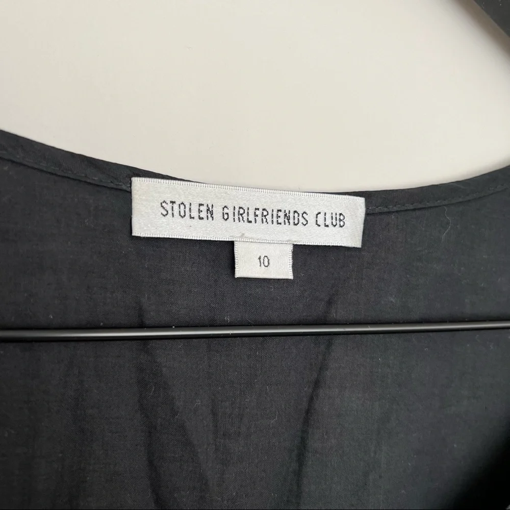 STOLEN GIRLFRIENDS CLUB Black Button Up Romper Size 10 - Picture 3 of 4